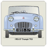 Triumph TR3 1955-57 (disc wheels) Coaster 2